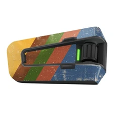 For Cardo Packtalk Edge Neo Pro Stickers Matte Wrap Decals RE002 Retro Blue