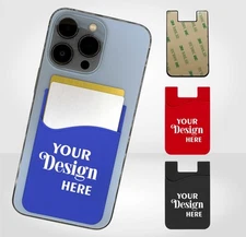 100 Pockets Cell Phone Credit Card Holder Wallet Sticker for Key Adhesive