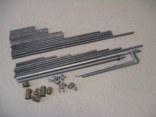 Vtg 1928 Gilbert Erector White Truck Set 7-1/2 Parts Lot Axles Rods Connectors