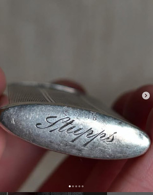 Rare early 20th century silver match box Made in Germany from high-quality 800 s