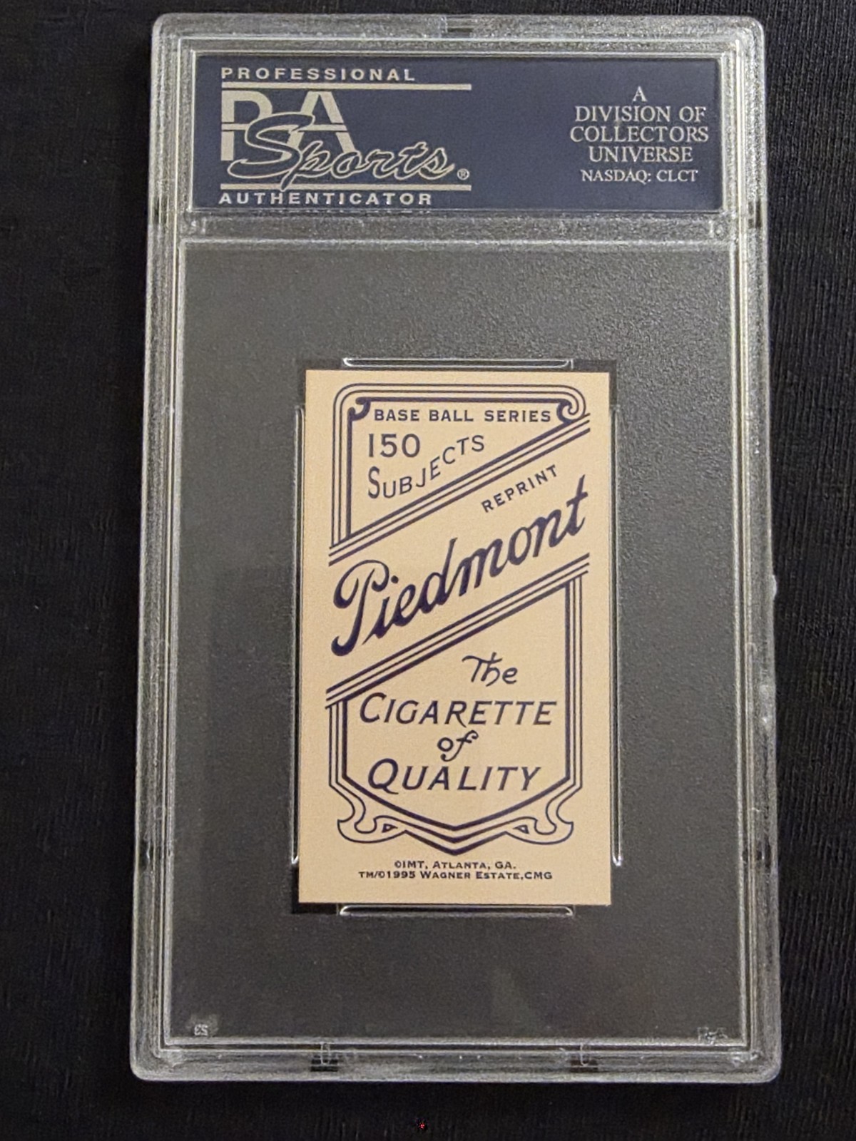 2013 Long Beach Expo T206 Honus Wagner Commemorative Reprint PSA Encapsulated view 2