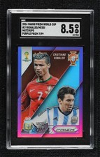 2014 Prizm World Cup Purple 7/99 vs Cristiano Ronaldo Lionel Messi SGC 8.5 14hs