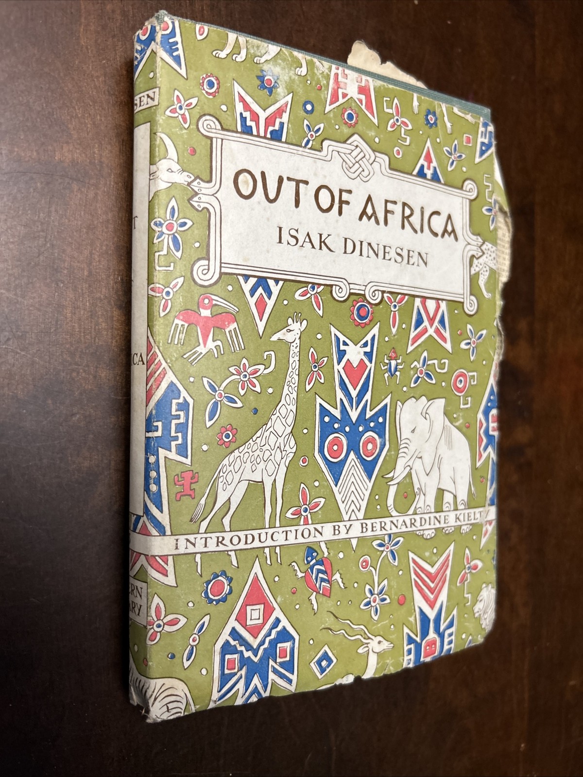 Out Of Africa By Isak Dinesen Modern Library #23 1952 HC/DJ