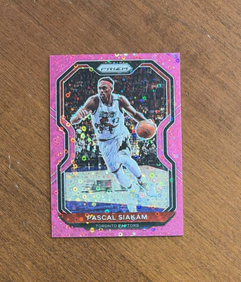 Pascal Siakam 2020-21 Panini Prizm Pink Fast Break 134 Pacers Aggies Raptors /50