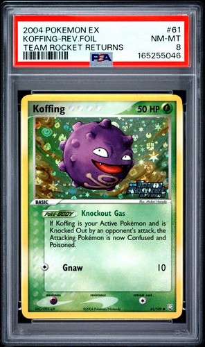 Koffing graded PSA 8 for sale on eBay