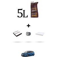 Hoffcar Set Service 3 Filter Und 5L ÖL FüR Kia Cee D III (Cd) 1.4 T-Gdi 103Kw