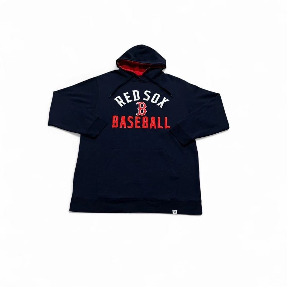 Fanatics MLB Boston Red Sox Hoodie XLT Tall Pullover Sweatshirt Baseball Gear - Image 2 of 4