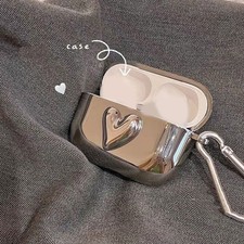 Wireless Earbud Case Cover with Heart Accent for Pocket and Bag Carry