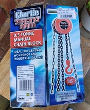 CLARKE Strong Arm 0.5 Tonne Manual Chain Block/Hoist model : CCH500B  NEW In Box