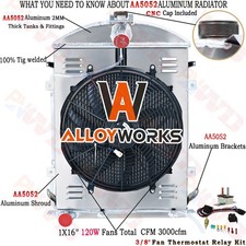 3row Radiator Shroud Fan Relay For 1930-1931 Ford Model Aa Double A Heavy Duty
