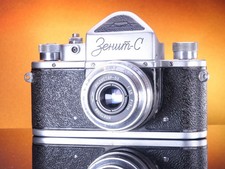 Zenit Vintage 1950s USSR Zenit-S C SLR Camera 50mm f3.5 Lens, Case 58130281