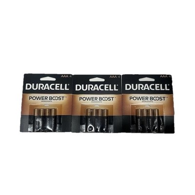 Duracell Power Boost AAA Battery Type Batteries 3 Packs