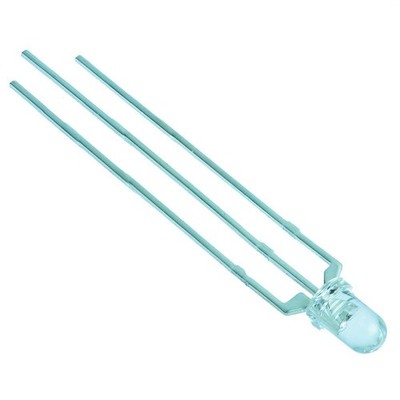 10 x Red/Green Tri-Colour 3mm LED Clear Lens Common Anode