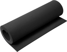 EVA Foam 5Mm, Cosplay Foam Roll 16 X 59In 6.5Sqft Black, Suitable for Large Fo