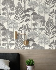 Forest Vintage Peel and Stick Wallpaper for Bathroom Waterproof Boho Contact ...