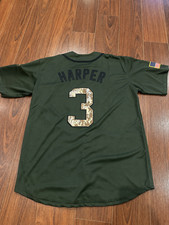 Philadelphia Phillies Bryce Harper Military Tribute Baseball Jersey NWT S-XXL