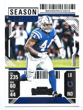 ZAIRE FRANKLIN Indianapolis Colts 2024 Panini Contenders SEASON TICKET Card #44