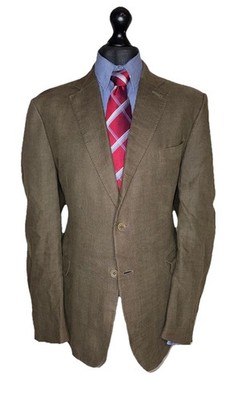 MULBERRY LONDON LUXUS DESIGNER LEINEN BLAZER CLASSIC FIT: 44R