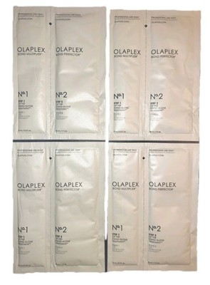 OLAPLEX SINGLE-USE PROFESSIONAL SYSTEM TREATMENT STEP 1 & 2  LOT OF 4 MEGA DEAL!