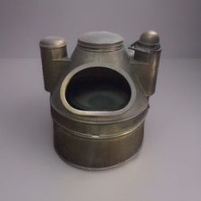 Antica chiesuola in ottone completa giunto cardanico e bussola interna