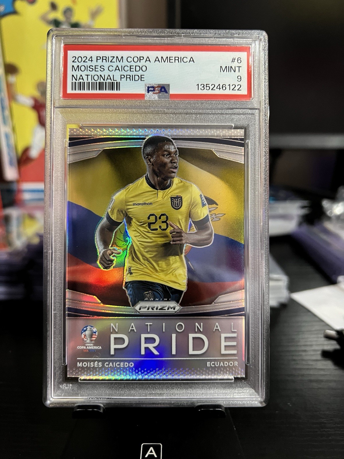 2024 Prizm Copa America Moises Caicedo Case Hit National Pride