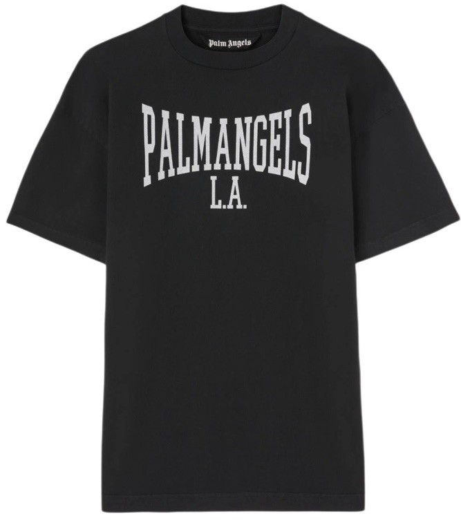 Palm Angels College Classic Tee 'Black 💯 Authentic ! XS