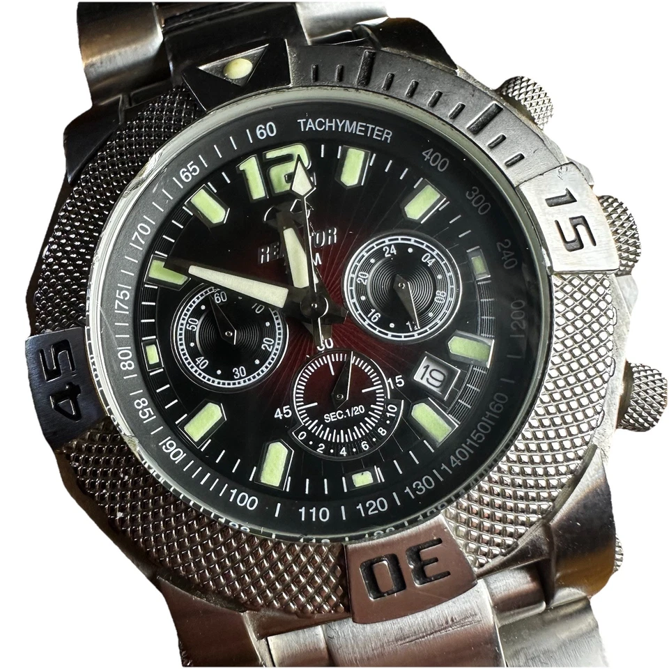 RELOJ REACTOR NEUTRON 93801 HOMBRE 45.5MM INOX 200M 660 FT AGUA JAPÓN MOVT Foto 2 de 4