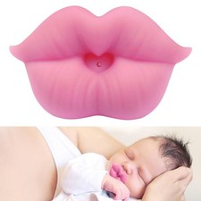 Novelty Lips Shaped Pacifier Silicone Baby Pacifer for Toddler Pink