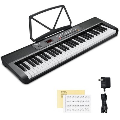 POGOLAB 61 Keys Compact Keyboard Piano, Multi-Function Electronic Piano with ...