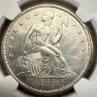 Rare! 1859-O Seated Liberty Dollar NGC AU Details (Wizzed)