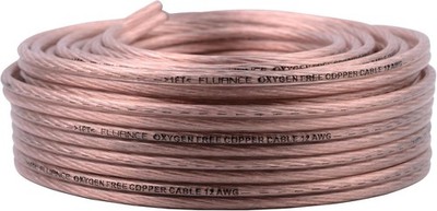 Fluance 12AWG 50ft Speaker Wire, Oxygen-Free Copper Cable, for Hi-Fi Brown 