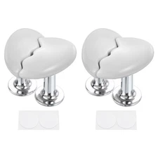 4Pcs Toilet Tank Button Toilet Button Pusher Toilet Replacement White