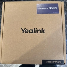 Ooma Provisioned Yealink Model# T34W Wi-Fi IP Classic Business Phone / NEW!
