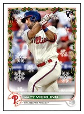 Matt Vierling 2022 Topps Holiday Rookie RC #HW137 Philadelphia Phillies *338