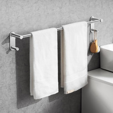 24 Inch Adhesive Towel Bar - Stainless Steel Stick on Towel Rack for Bathroom...