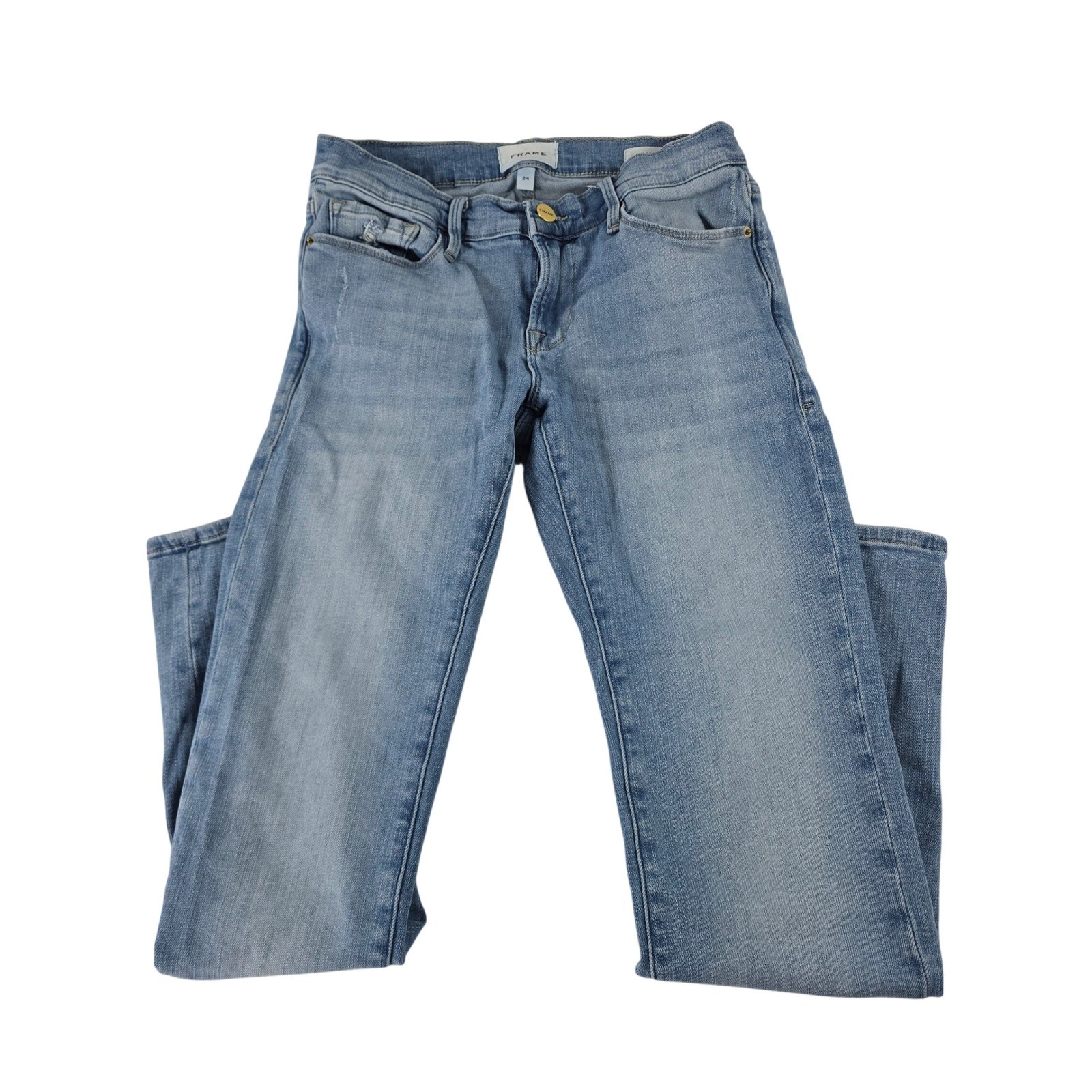 FRAME Le Garcon Slim Boyfriend Jeans Overturn Light Wash Size 24 LGJ793