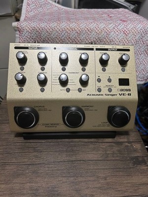 Boss VE-8 Acoustic Singer Effektprozessor Pedal Top Gebraucht Guter Zustand