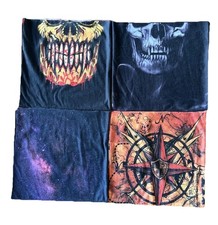 4 Face Mask Neck Gaiters - SA Company - Skulls, Galaxy, Compass Rose