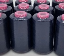 50 Spools Navy Multi Purpose Serger Sewing Threads T27 Quality 6000 YDS / Cone