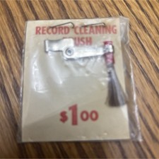 Record Stylus Cleaning Brush, Silver, Universal Compatibility New vintage