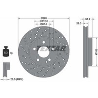 2X Textar 92257505 Bremsscheibe FüR Mercedes Benz CLA A Klasse B GLA W246 W242