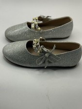 Faurn Silver Sparkling Dress Shoe Girls Size 1