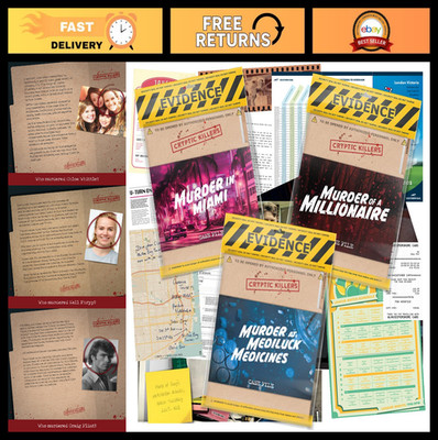 Unsolved Murder Mystery Game Bundle - Cold Case Investigation - 3 Pack for Parti