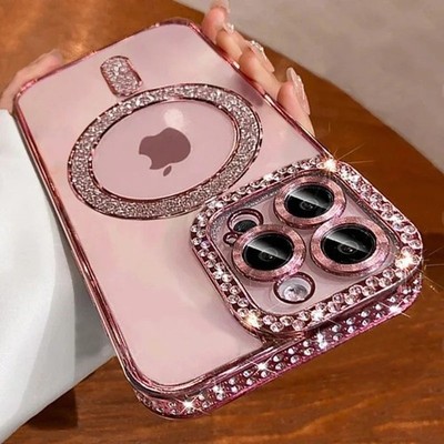 Glitzer Diamant Hülle für iPhone 17 16 15 14 13 12Pro Max Plus Air Case