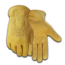 Golden Stag USA250L Leather Work Gloves Made in USA - Large