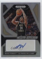 2024-25 Panini Prizm Draft Picks Silver Alondes Williams #CFS-AWL Auto 1u6