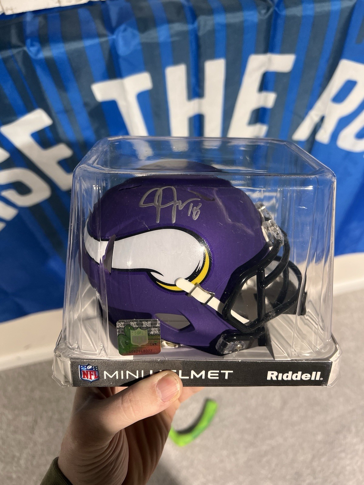 Justin Jefferson Autographed Signed Autograph Mini Helmet 