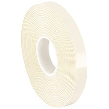 3m Double-Sided Foam Tape, 1 in W, 36 yd L, 1/32 in, Polyethylene Foam,