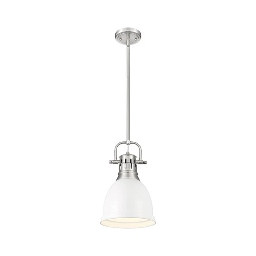 Golden Lighting 3604-S PW Duncan 9"W Mini Pendant - Pewter / Matte Navy - Picture 2 of 5