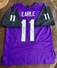 JOJO EARLE Signed TCU Horned Frogs Custom Jersey XL • PSA Witnessed 3T38650